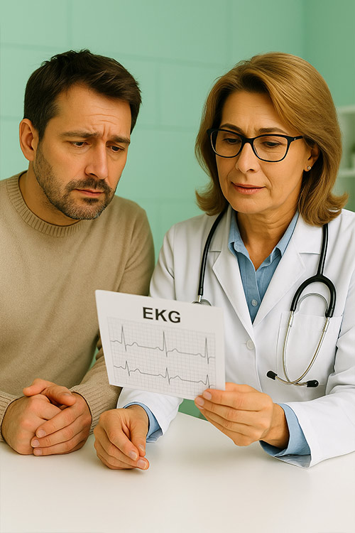 EKG – Elektrokardiografické vyšetrenie. Všeobecný lekár Košice.