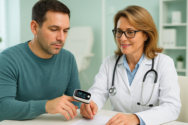 Oxymeter – neinvazívne meranie okysličenia krvi. Všeobecný lekár Košice.
