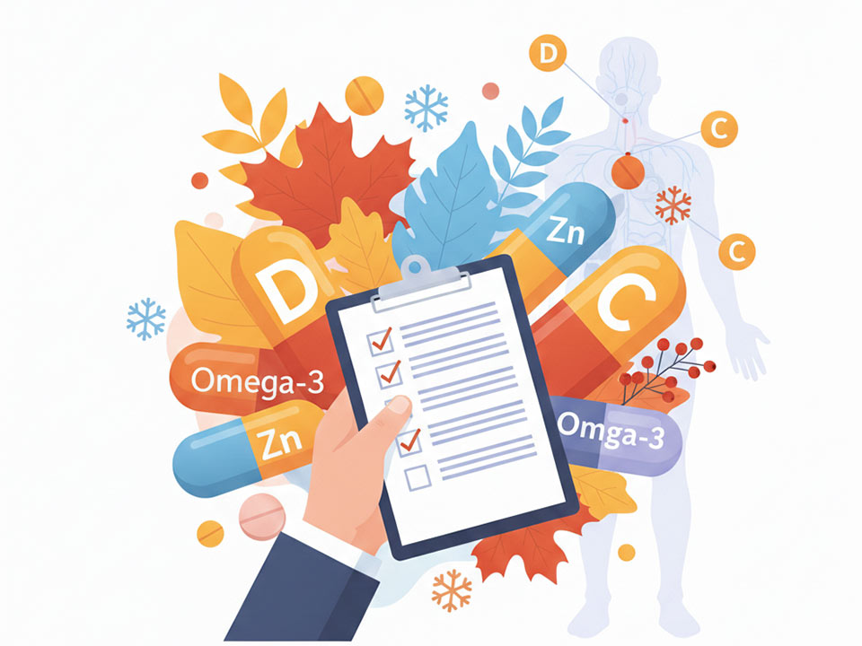 Aké vitamíny odporúča lekár na jeseň a zimu?